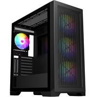 CRONUS Phanes Gaming PC Case, Mid Tower with Tempered Glass, ARGB Lighting, Enhanced Connectivity, and Superior Airflow, ATX, Micro ATX, Mini-ITX, and E-ATX