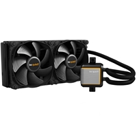 be quiet! Silent Loop 2 AiO Liquid CPU Cooler, Universal Socket, 280mm Radiator, 2 x Silent Wings 3 140mm PWM High Speed 1600RPM Black Cooling Fan, Addressable RGB LED Pump Head with Powerful 3 Chamber Design to Significantly Reduce Turbulences & Noise