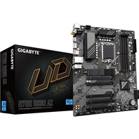 Gigabyte B760 DS3H AX Ultra Durable Intel 1700 Socket Motherboard, ATX, 4x DDR5 Slots, 2x M.2 Sockets, 2x USB-C Port, Fitted I/O Shield, GbE LAN, Wi-Fi 6E, 1x DisplayPort / 1x HDMI Port