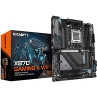 Gigabyte X870 GAMING X WIFI7 AMD AM5 Socket Motherboard, ATX, 4x DDR5 Slots, 3x M.2 Sockets, 3x USB-C Port, Fitted I/O Shield, 2.5GbE LAN, Wi-Fi 7, 1x HDMI Port / 2x USB-C (USB4)