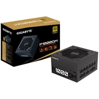 GIGABYTE P1000GM 1000W PSU, 120mm Smart Hydraulic Bearing Fan, 80 PLUS Gold, Fully Modular, UK Plug, High-Quality Japanese Capacitors, Powerful Single +12V Rail