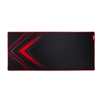 Marvo G48 Gaming Mouse Pad, X-Large 900x400x3mm, Soft Microfiber Surface for speed and control with Non-Slip Rubber Base and Stitched Edges, Black and Red