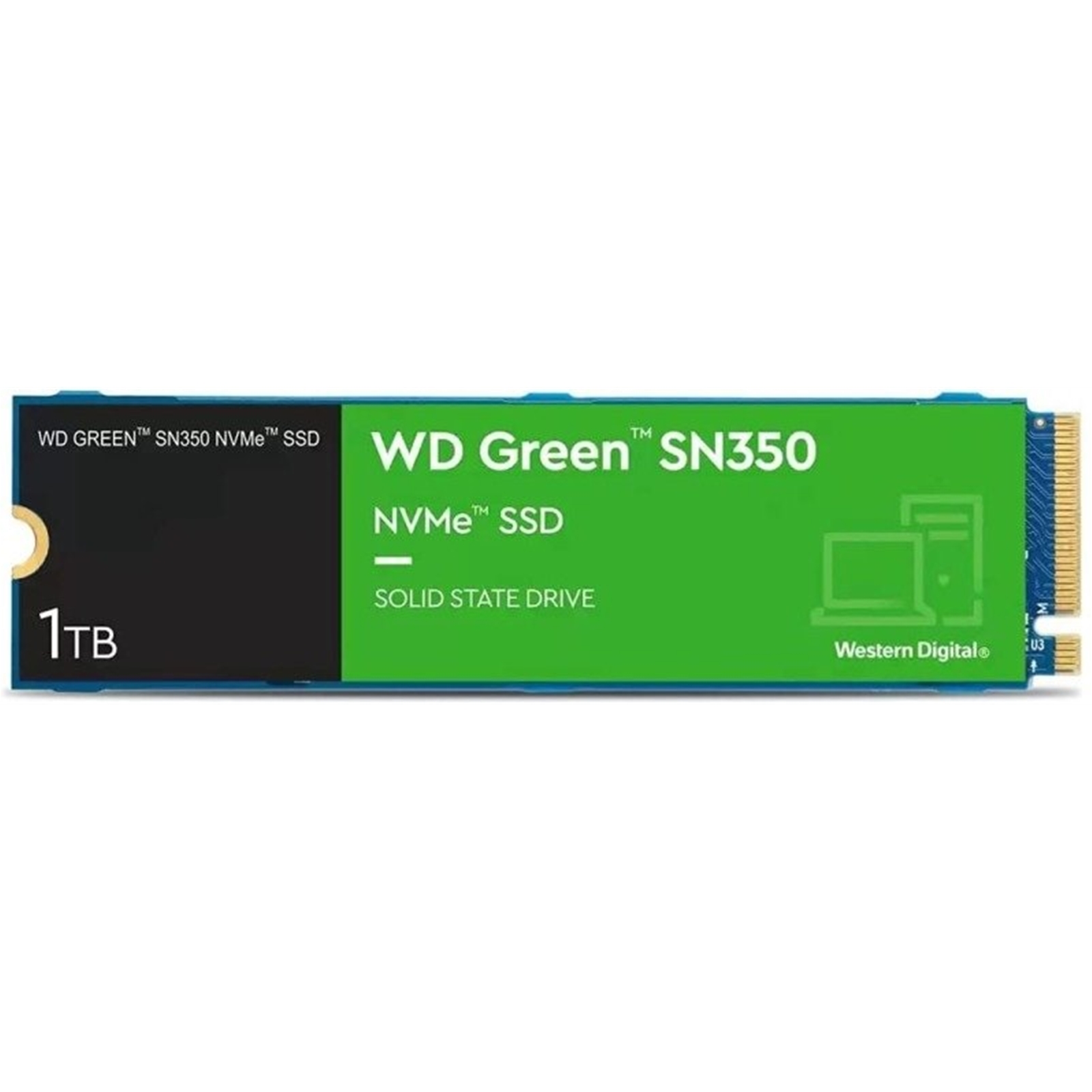 WD Green SN350 (WDS100T3G0C) 1TB NVMe SSD, M.2 Interface, PCIe Gen3, 2280, Read 3200MB/s, Write 2500MB/s, 3 Year Warranty - Image 4