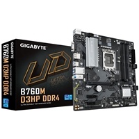Gigabyte B760M D3HP DDR4 Intel 1700 Socket Motherboard, Micro-ATX, 4x DDR4 Slots, 2x M.2 Sockets, 1x USB-C Port, GbE LAN, 1x D-Sub / 1x DisplayPort / 1x HDMI Port
