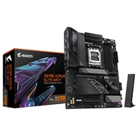Gigabyte X870E AORUS ELITE WIFI7 AMD AM5 Socket Motherboard, ATX, 4x DDR5 Slots, 4x M.2 Sockets, 3x USB-C Port, Fitted I/O Shield, 2.5GbE LAN, Wi-Fi 7, 1x HDMI Port / 2x USB-C (USB4)