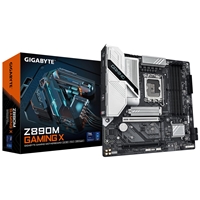 Gigabyte Z890M GAMING X Intel 1851 Socket Motherboard, Micro-ATX, 4x DDR5 Slots, 3x M.2 Sockets, 1x USB-C Port, Fitted I/O Shield, 2.5GbE LAN, 2x DisplayPorts / 1x HDMI Port