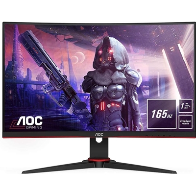 AOC C24G2AE/BK 24 Inch Curved Full HD VA Monitor, 165Hz, 1ms, DisplayPort, HDMI, VGA, Speakers, AMD FreeSync - Image 3