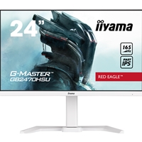 iiyama G-MASTER GB2470HSU-B5 Red Eagle 23.8 inch IPS Monitor, Full HD, 0.8ms, HDMI, DisplayPort, USB Hub, Freesync, 165Hz, Speakers, Internal PSU, Height Adjustable, Pivot, VESA, White - Image 7