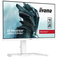 iiyama G-MASTER GB2470HSU-B5 Red Eagle 23.8 inch IPS Monitor, Full HD, 0.8ms, HDMI, DisplayPort, USB Hub, Freesync, 165Hz, Speakers, Internal PSU, Height Adjustable, Pivot, VESA, White - Image 9