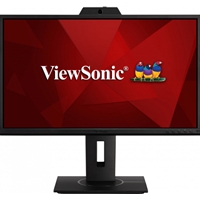 Viewsonic VG2440V 23 Inch Full HD IPS Monitor, Widescreen, 60Hz, 5ms, VGA, HDMI, DisplayPort, Speakers, Webcam & Micrphone, Height Adjustable