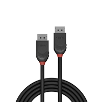 LINDY 36492 Black Line DisplayPort Cable, DisplayPort 1.2 (M) to DisplayPort 1.2 (M), 2m, Black & Red, Supports UHD Resolutions up to 4096x2160@60Hz, Triple Shielded Cable, Corrosion Resistant Copper 30AWG Conductors, Retail Polybag Packaging - Image 5