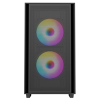 CRONUS Atlas Case, Gaming, Black, Micro Tower, 1 x USB 3.0 / 2 x USB 2.0, Tempered Glass Side Window Panel, Addressable RGB LED Fans, Micro ATX, Mini-ITX - Image 6