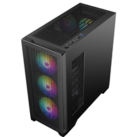 CRONUS Phanes Gaming PC Case, Mid Tower with Tempered Glass, ARGB Lighting, Enhanced Connectivity, and Superior Airflow, ATX, Micro ATX, Mini-ITX, and E-ATX - Image 7