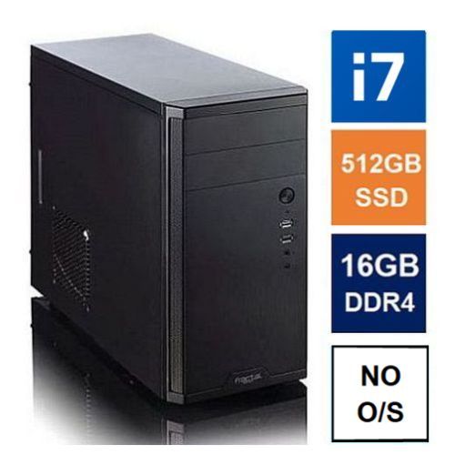 Spire MATX Tower PC, Fractal Core 1100 Case, i7-14700, 16GB DDR4, 512GB SSD, Corsair 550W, No Optical, KB & Mouse, No Operating System