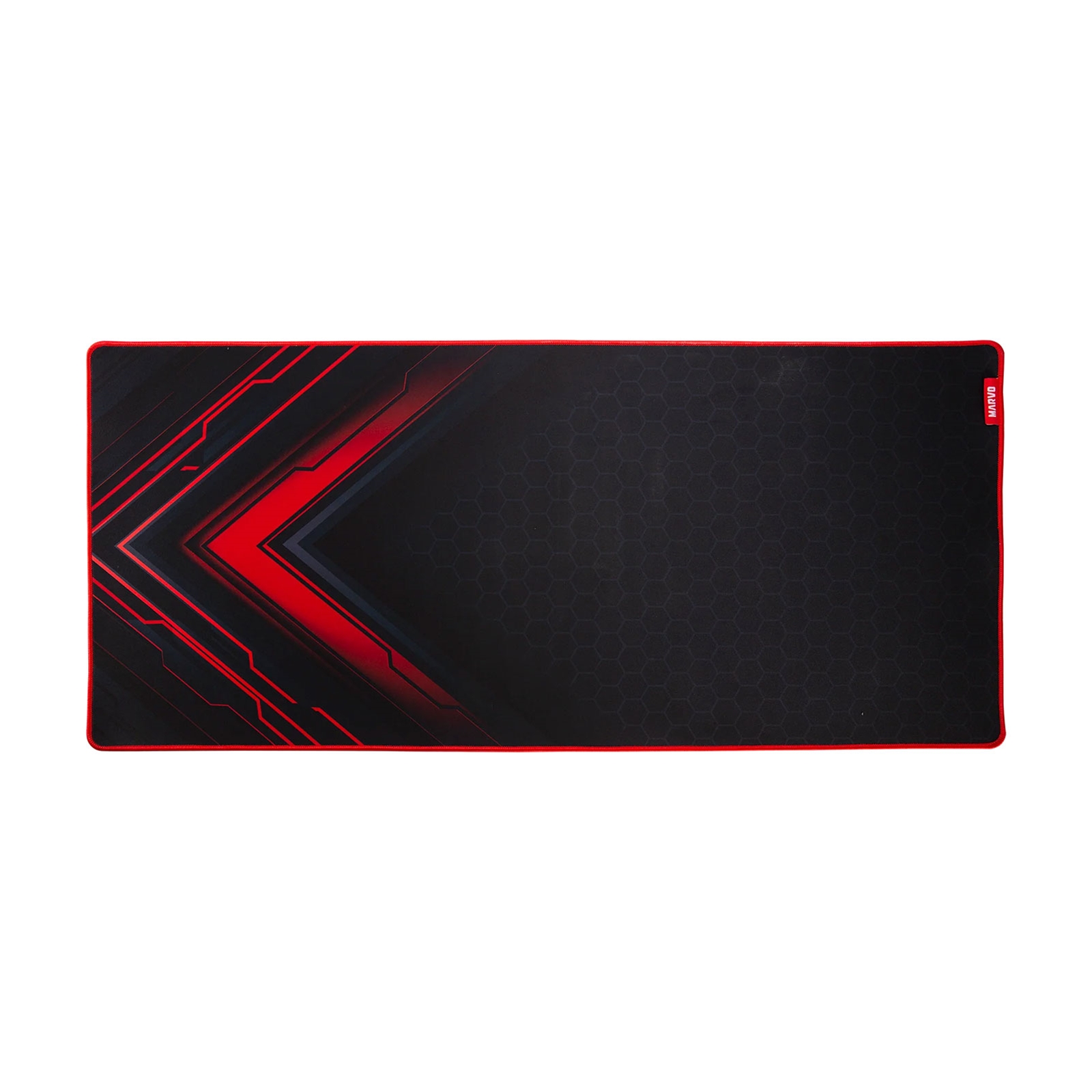 Marvo G48 Gaming Mouse Pad, X-Large 900x400x3mm, Soft Microfiber Surface for speed and control with Non-Slip Rubber Base and Stitched Edges, Black and Red - Image 4