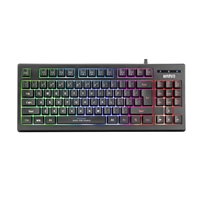 Marvo Scorpion K607 80% TKL Layout Multimedia USB 2.0 Wired 3 Colour Backlit Gaming Keyboard