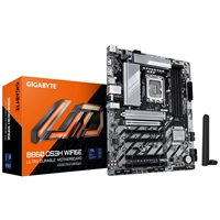 Gigabyte B860 DS3H WIFI6E Intel 1851 Socket Motherboard, ATX, 4x DDR5 Slots, 2x M.2 Sockets, 2x USB-C Port, 2.5GbE LAN, Wi-Fi 6E, 1x DisplayPort / 1x HDMI Port