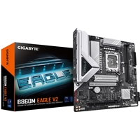 Gigabyte B860M EAGLE Intel 1851 Socket Motherboard, Micro-ATX, 2x DDR5 Slots, 2x M.2 Sockets, 1x USB-C Port, Fitted I/O Shield, 2.5GbE LAN, 1x DisplayPort / 1x HDMI Port