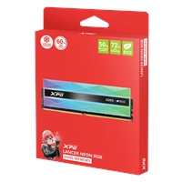 Adata Lancer Neon AX5U8000C3816G-DCLANRSG 32GB (2 x 16GB) DDR5 8000MHz, CL38, 1.45v, Silver RGB Eco System Memory - Image 9