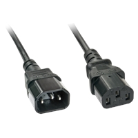 Lindy 30332 3m IEC C13 (Kettle) To IEC C14 (Kettle) Mains Extension Cable - Black - Image 4