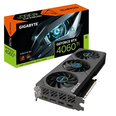 Gigabyte NVIDIA GeForce RTX 4060 Ti EAGLE OC 8G Graphics Card, 8GB GDDR6, 4352 CUDA Cores, 2550 MHz Core Clock, Triple Fan, 2x DisplayPorts / 2x HDMI Ports - Image 2