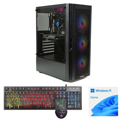 LOGIX Intel i5-10400F 6 Core 12 Threads, 2.90GHz (4.30GHz Boost), 16GB DDR4 RAM, 1TB NVMe M.2, 80 Cert PSU, GTX1650 4GB Graphics, Windows 11 home installed + FREE Keyboard & Mouse - Prebuilt System - Full 3-Year Parts & Collection Warranty - Image 3