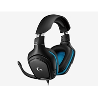 Logitech G432 Gaming Headset, 7.1 Virtual Surround Sound, Compatible with PC, Xbox, PS4, Switch or Mobile Device Via 3.5mm Connection or USB DAC, 50mm Audio Drivers, Enlarged 6mm Mic with Mute Feature