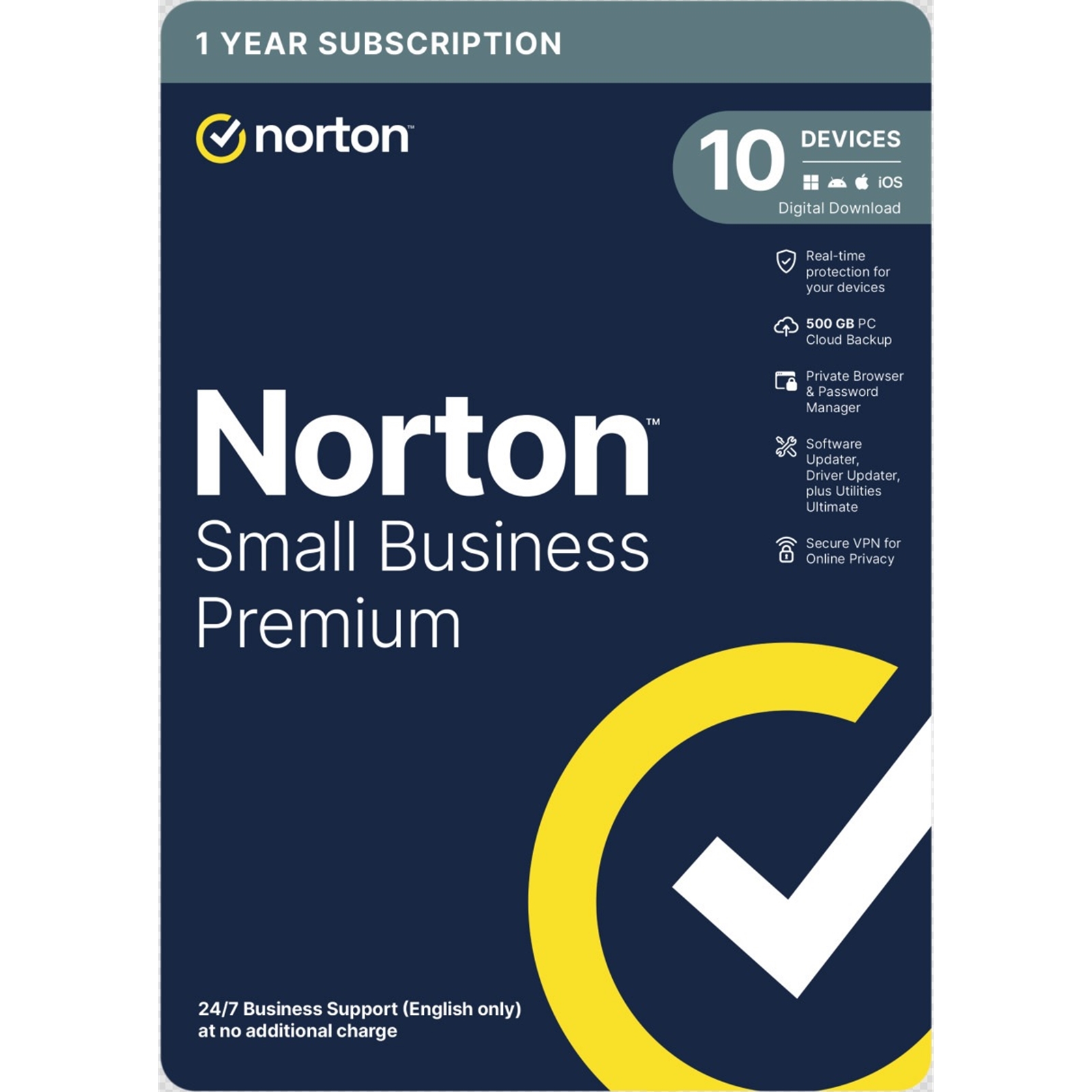 Norton Small Business Premium, Antivirus Software, 10 Devices, 1-year Subscription, Includes 500GB of Cloud Storage, Dark Web Monitoring, Private Browser, 24/7 Business Support, VPN and Driver Updater, Activation Code by email - ESD - Image 4