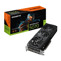 Gigabyte NVIDIA GeForce RTX 5070 WINDFORCE OC SFF 12G Graphics Card, 12GB GDDR7, 6144 CUDA Cores, 2542 MHz Core Clock, Triple Fan, 2x DisplayPorts / 2x HDMI Ports