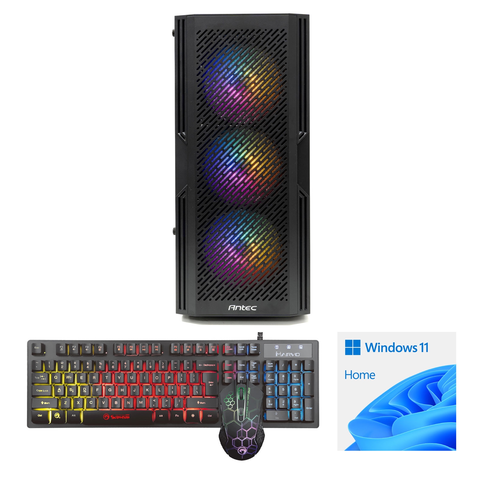 LOGIX Intel i5-10400F 6 Core 12 Threads, 2.90GHz (4.30GHz Boost), 16GB DDR4 RAM, 1TB NVMe M.2, 80 Cert PSU, RTX3060 12GB Graphics, Windows 11 home installed + FREE Keyboard & Mouse - Prebuilt System - Full 3-Year Parts & Collection Warranty - Image 3