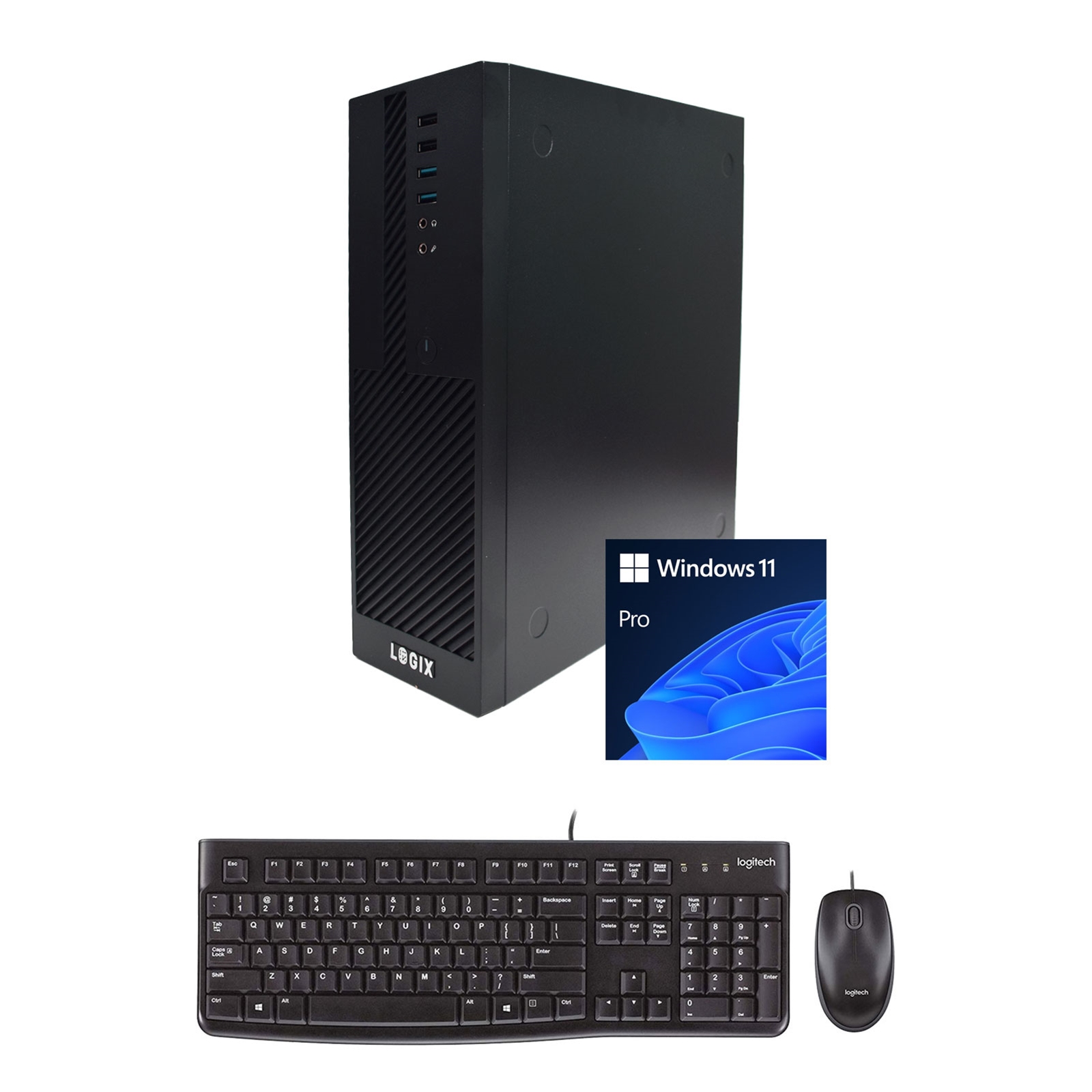 LOGIX 12th Gen Intel Core i5 6 Core Small Form Factor SFF Business / Education PC with 16GB RAM, 500GB SSD, Windows 11 Pro, Keyboard, Mouse & 3 Year Warranty - Image 4