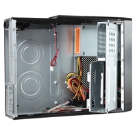 CiT S003B Thin Client Micro ATX Black Case with 300W PSU, 1 x USB 3.0 & 1 x USB 2.0, Built-in 3in1 Card-Reader - Image 5