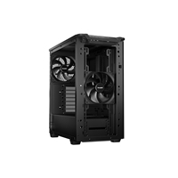 be quiet! Pure Base 501 Case, Airflow Black, Mid Tower, 2 x USB Type-A, 1 x USB Type-C, 2 x Pure Wings 2 140mm Black PWM Fans Included, Sleek front panel and airflow top cover for a unified, classic design. - Image 6