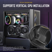 ANTEC P20C ARGB Case, Gaming, Black, Mid Tower, 2x USB 3.0, 1x USB Type-C 3.2 Gen2, Audio In/Out, 4mm Tempered Glass Side Panel, Unique Metal Mesh Panel, High Airflow Design, 3x 120mm ARGB Fans, E-ATX, ATX, Micro-ATX, ITX - Image 9