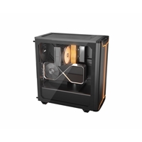 be quiet! Pure Base 501 DX Case, Airflow Window Black, Mid Tower, 2 x USB Type-A, 1 x USB Type-C, 3 x Pure Wings 3 140mm Black PWM Fans Included, Dynamic case front design with elegant ARGB lighting inside and outside of the case - Image 8