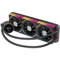 CiT Pro Glacier 360mm Black ARGB Watercooler with Temperature Display - High-Performance AIO CPU Cooling with Infinity PWM Fans & Sync Lighting. - Image 5