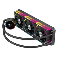 CiT Pro Glacier 360mm Black ARGB Watercooler with Temperature Display - High-Performance AIO CPU Cooling with Infinity PWM Fans & Sync Lighting. - Image 6
