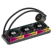 CiT Pro Glacier 360mm Black ARGB Watercooler with Temperature Display - High-Performance AIO CPU Cooling with Infinity PWM Fans & Sync Lighting. - Image 7