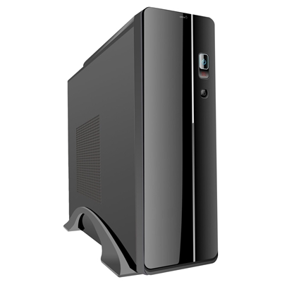 CiT S003B Thin Client Micro ATX Black Case with 300W PSU, 1 x USB 3.0 & 1 x USB 2.0, Built-in 3in1 Card-Reader - Image 3