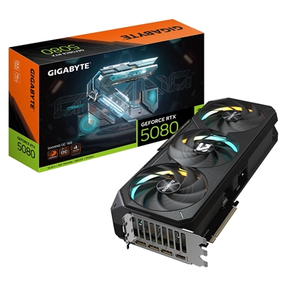Gigabyte NVIDIA GeForce RTX 5080 GAMING OC 16G Graphics Card, 16GB GDDR7, 10752 CUDA Cores, 2730 MHz Core Clock, Triple Fan, RGB, 3x DisplayPorts / 1x HDMI Port - Image 3