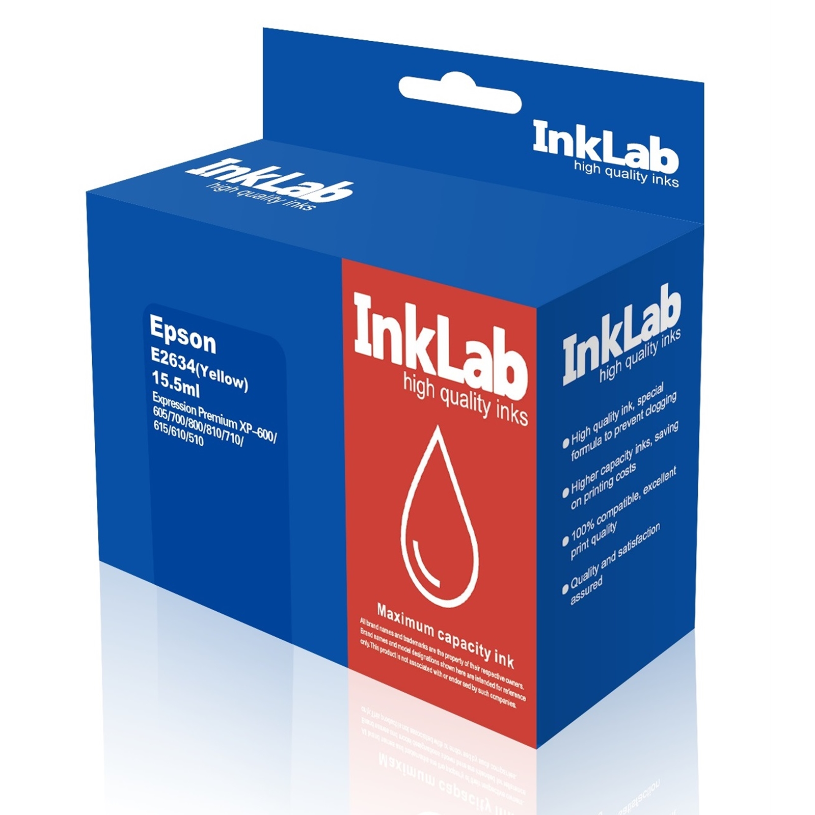 InkLab 2634 Epson Compatible Yellow Replacement Ink - Image 4