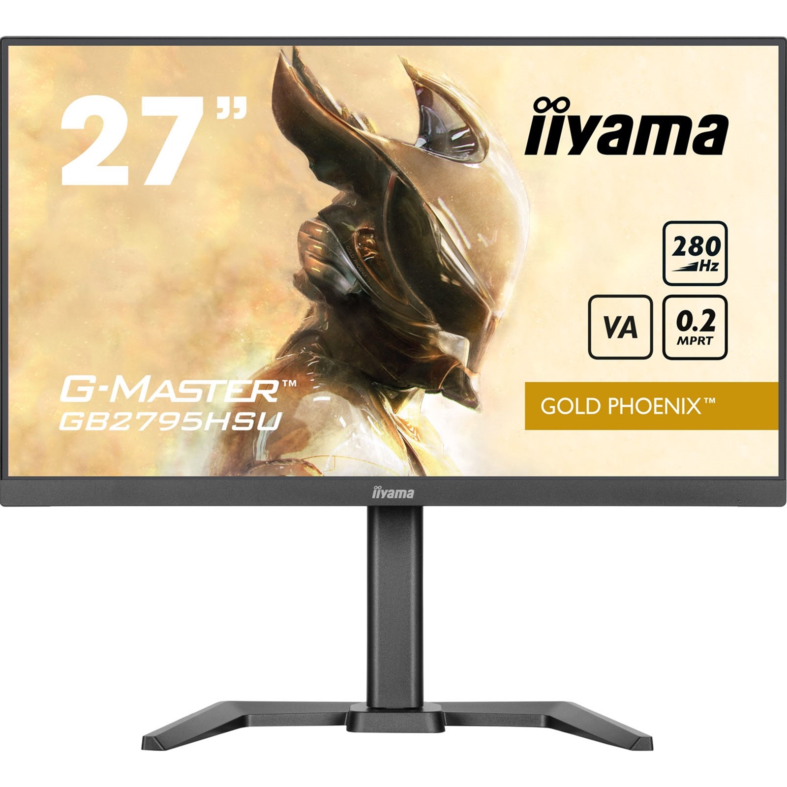 iiyama G-MASTER GB2795HSU-B1 27 inch IPS Monitor, Full HD, 0.2ms, HDMI, DisplayPort, HDCP, USB Hubx4, Freesync, 280Hz, Speakers, Black, Internal PSU, Height Adjust, Pivot, VESA - Image 4