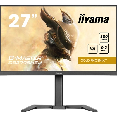 iiyama G-MASTER GB2795HSU-B1 27 inch IPS Monitor, Full HD, 0.2ms, HDMI, DisplayPort, HDCP, USB Hubx4, Freesync, 280Hz, Speakers, Black, Internal PSU, Height Adjust, Pivot, VESA - Image 3