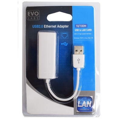 Evo Labs 10/100 USB 2.0 to Ethernet Adapter - Image 3
