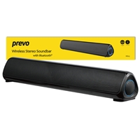 Prevo MS03 Wireless Stereo Soundbar with Bluetooth, USB & SD, Space-Saving Wireless Speaker for TV, Home Entertainment System, PC, Mobile Device & Gaming Consoles - Image 2