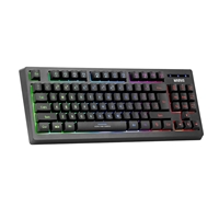 Marvo Scorpion K607 80% TKL Layout Multimedia USB 2.0 Wired 3 Colour Backlit Gaming Keyboard - Image 7