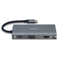 LINDY 43278 DST-Mini Plus USB-C Laptop Mini Docking Station with 4K HDMI, VGA Support & USB-C 100W Pass-Through Charging, 3 x USB 3.2 Type-A, Gigabit Ethernet Port, 2 Year Warranty - Image 7