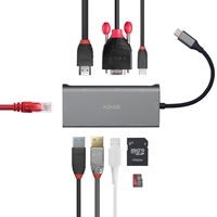 LINDY 43278 DST-Mini Plus USB-C Laptop Mini Docking Station with 4K HDMI, VGA Support & USB-C 100W Pass-Through Charging, 3 x USB 3.2 Type-A, Gigabit Ethernet Port, 2 Year Warranty - Image 8