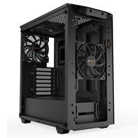 be quiet! Pure Base 500DX Case, Black, Mid Tower, 1 x USB 3.2 Gen 1 Type-A / 1 x USB 3.2 Gen 2 Type-C, Tempered Glass Side Window Panels, 3 x Pure Wings 2 140mm Black PWM Fans Included, ARGB LED Lighting Front Mesh Panel - Image 6