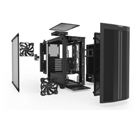 be quiet! Pure Base 500DX Case, Black, Mid Tower, 1 x USB 3.2 Gen 1 Type-A / 1 x USB 3.2 Gen 2 Type-C, Tempered Glass Side Window Panels, 3 x Pure Wings 2 140mm Black PWM Fans Included, ARGB LED Lighting Front Mesh Panel - Image 7